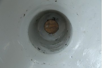 《引っ掛けシーリング式ペンダントライト加工費込み》　イギリスアンティーク　インダストリアル　深みのあるグリーンがおしゃれなペンダントライト　(R-086913)