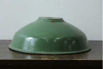 《引っ掛けシーリング式ペンダントライト加工費込み》　イギリスアンティーク　インダストリアル　アクセントカラーにおすすめなビビッドグリーンのペンダントライト　(R-086915)