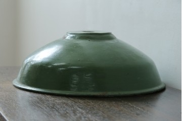 《引っ掛けシーリング式ペンダントライト加工費込み》　イギリスアンティーク　インダストリアル　アクセントカラーにおすすめなビビッドグリーンのペンダントライト　(R-086915)