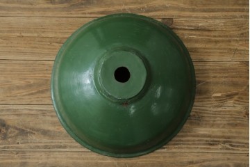 《引っ掛けシーリング式ペンダントライト加工費込み》　イギリスアンティーク　インダストリアル　アクセントカラーにおすすめなビビッドグリーンのペンダントライト　(R-086915)