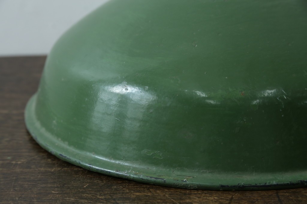 《引っ掛けシーリング式ペンダントライト加工費込み》　イギリスアンティーク　インダストリアル　アクセントカラーにおすすめなビビッドグリーンのペンダントライト　(R-086915)