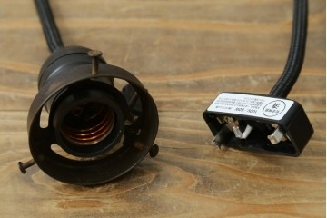 和製アンティーク　昭和初期　珍品　ひらひらと泳ぐ金魚の図が可愛らしいペンダントライト　(R-086916)