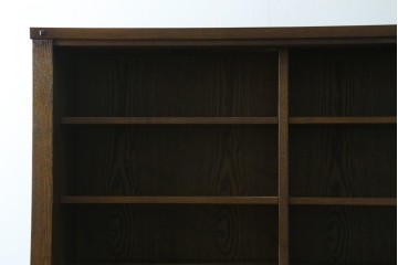 中古　美品　上手物　高級品!!　タモ材　格子戸が上品なサイドボード　(R-086920)