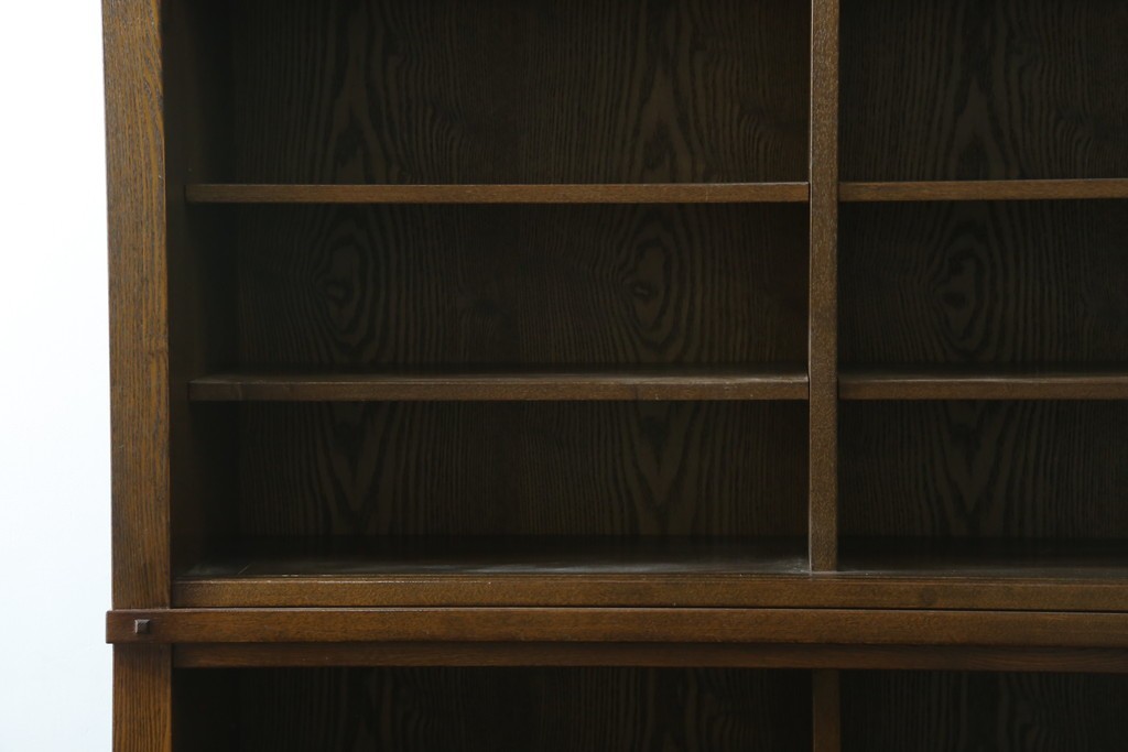 中古　美品　上手物　高級品!!　タモ材　格子戸が上品なサイドボード　(R-086920)