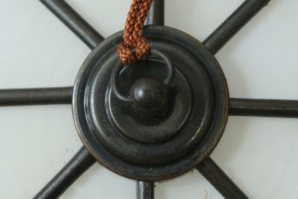 和製ヴィンテージ　真鍮飾りとタッセル付きのペンダントライト　(R-086922)