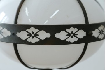 和製ヴィンテージ　真鍮飾りのペンダントライト　(R-086923)