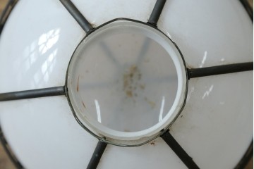 和製ヴィンテージ　真鍮飾りのペンダントライト　(R-086923)