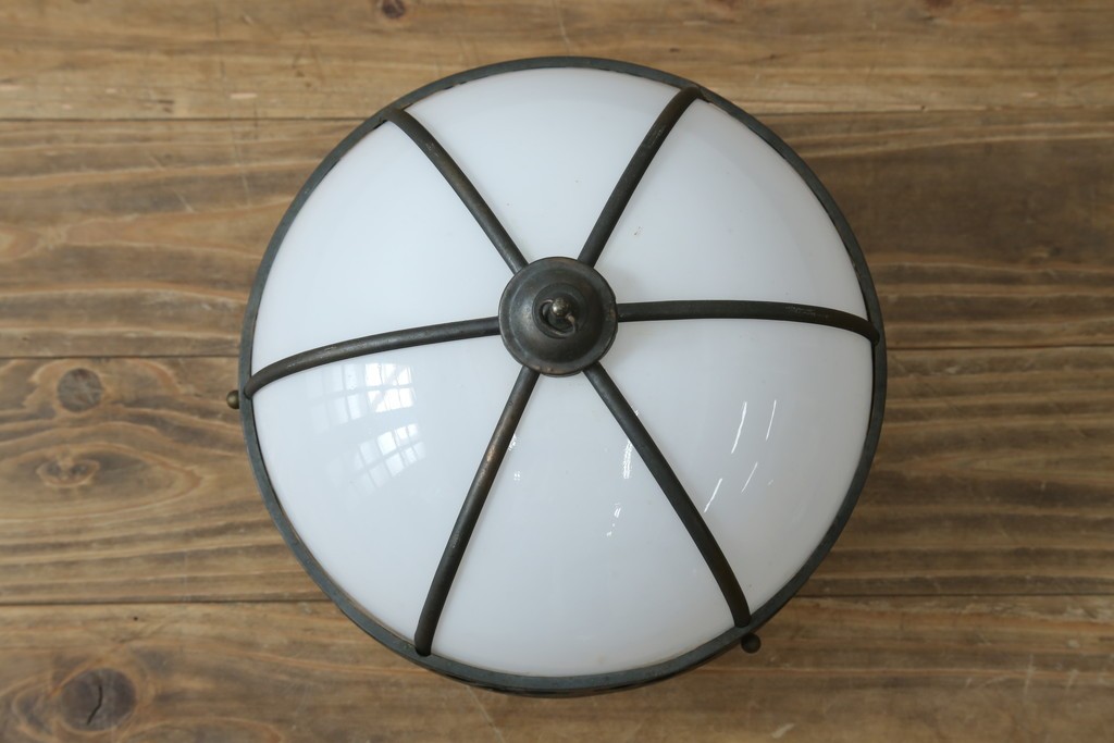 和製ヴィンテージ　真鍮飾りのペンダントライト　(R-086923)