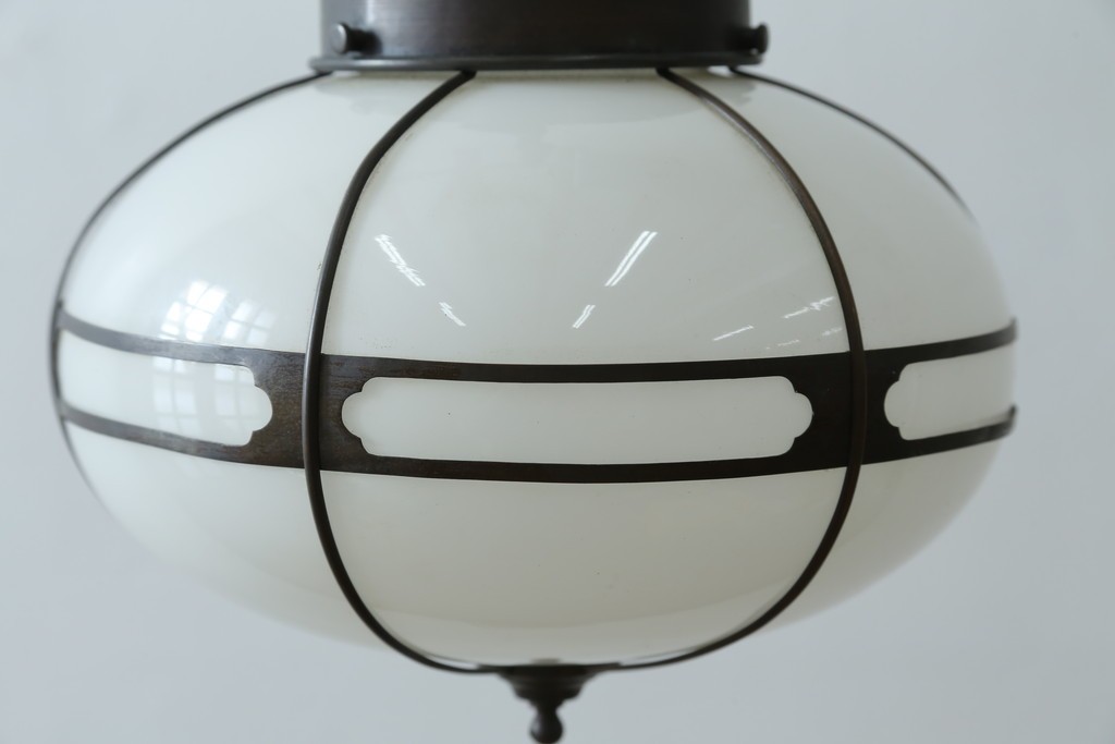 和製ヴィンテージ　丸みのあるフォルムのペンダントライト　(R-086924)