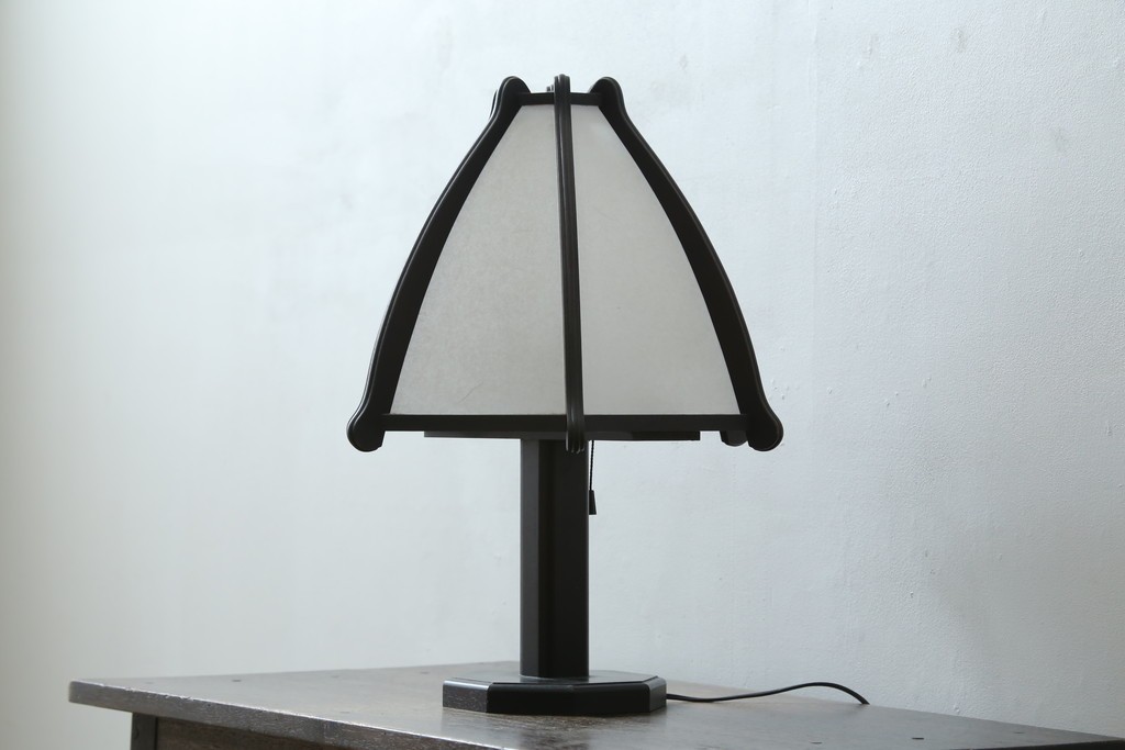 和製ヴィンテージ　漆畑工芸　和モダンデザインのデスクライト　(R-086926)