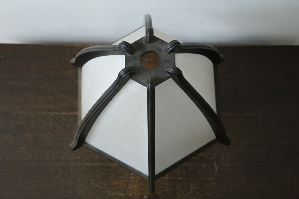 和製ヴィンテージ　漆畑工芸　和モダンデザインのデスクライト　(R-086926)