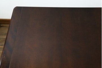 和製ヴィンテージ　国産　職人手作り家具　日常使いから来客時まで活躍するエクステンションテーブル　(R-086928)