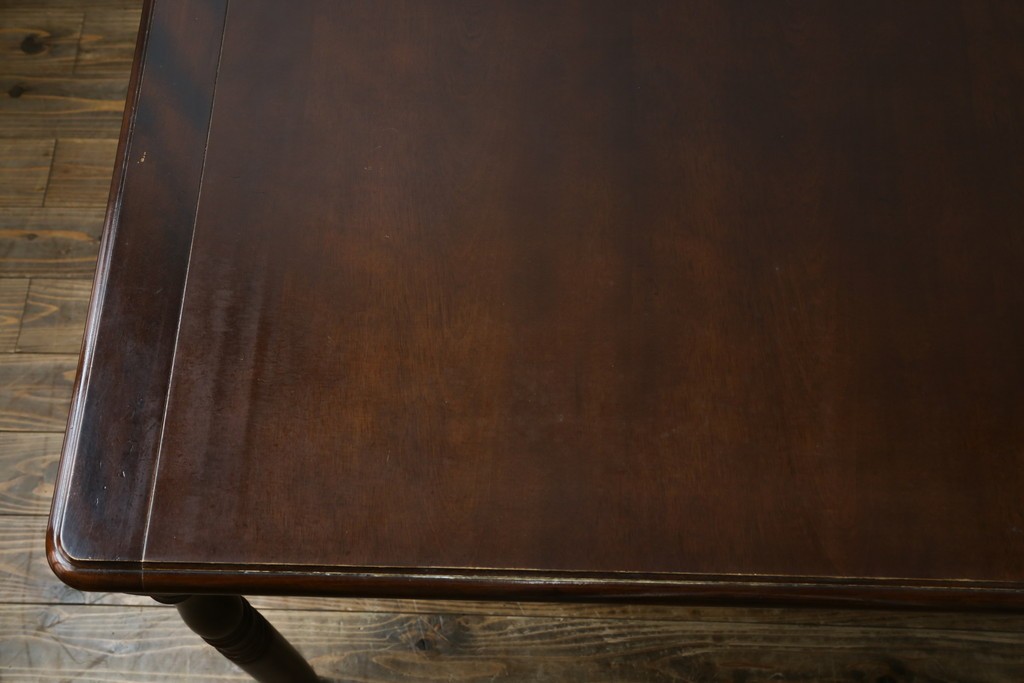 和製ヴィンテージ　国産　職人手作り家具　日常使いから来客時まで活躍するエクステンションテーブル　(R-086928)