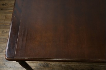 和製ヴィンテージ　国産　職人手作り家具　日常使いから来客時まで活躍するエクステンションテーブル　(R-086928)