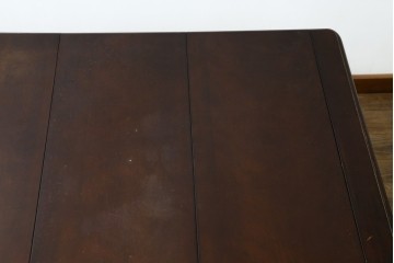 和製ヴィンテージ　国産　職人手作り家具　日常使いから来客時まで活躍するエクステンションテーブル　(R-086928)