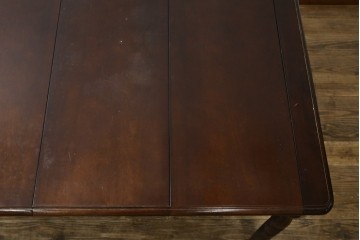 和製ヴィンテージ　国産　職人手作り家具　日常使いから来客時まで活躍するエクステンションテーブル　(R-086928)