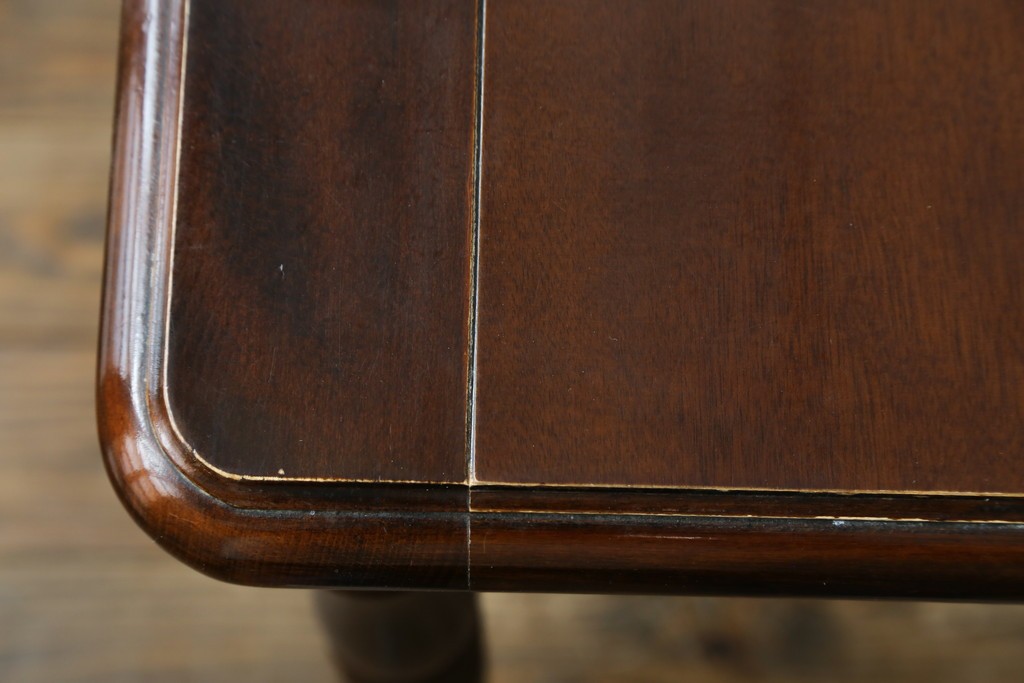 和製ヴィンテージ　国産　職人手作り家具　日常使いから来客時まで活躍するエクステンションテーブル　(R-086928)