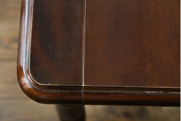 和製ヴィンテージ　国産　職人手作り家具　日常使いから来客時まで活躍するエクステンションテーブル　(R-086928)