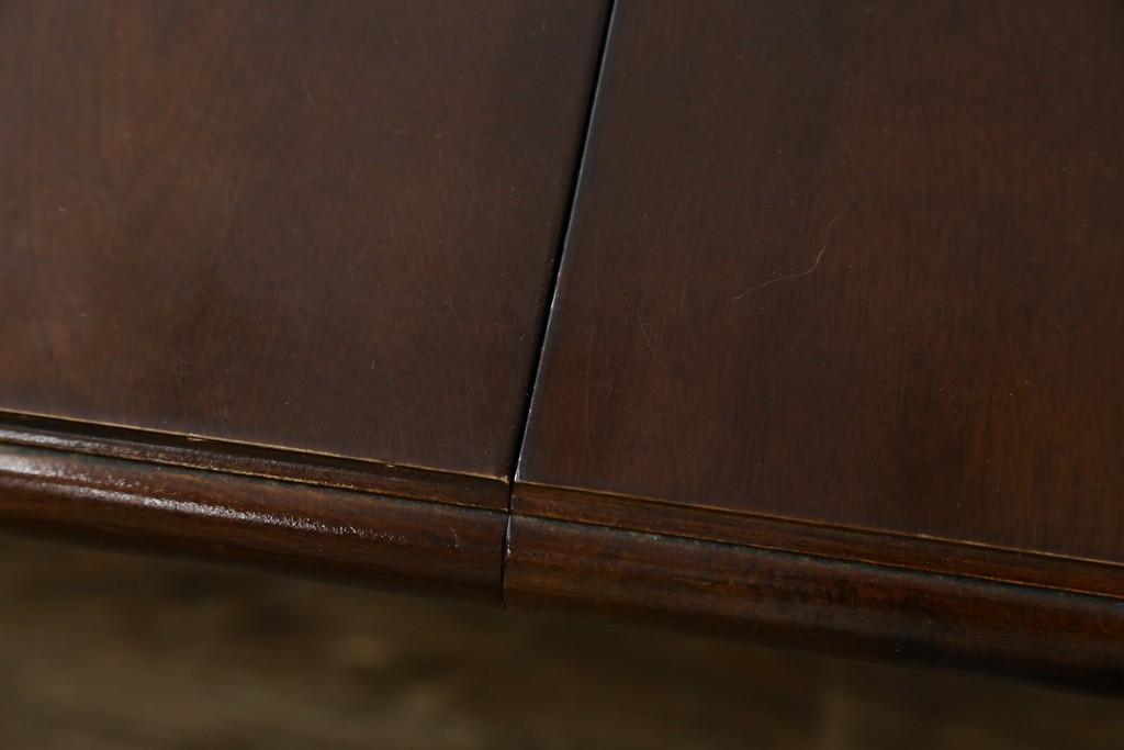 和製ヴィンテージ　国産　職人手作り家具　日常使いから来客時まで活躍するエクステンションテーブル　(R-086928)