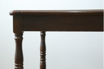 和製ヴィンテージ　国産　職人手作り家具　日常使いから来客時まで活躍するエクステンションテーブル　(R-086928)