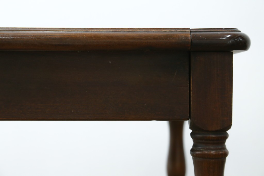 和製ヴィンテージ　国産　職人手作り家具　日常使いから来客時まで活躍するエクステンションテーブル　(R-086928)