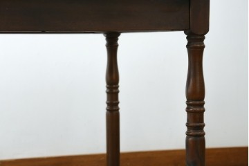 和製ヴィンテージ　国産　職人手作り家具　日常使いから来客時まで活躍するエクステンションテーブル　(R-086928)