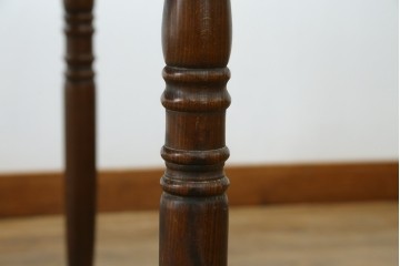 和製ヴィンテージ　国産　職人手作り家具　日常使いから来客時まで活躍するエクステンションテーブル　(R-086928)