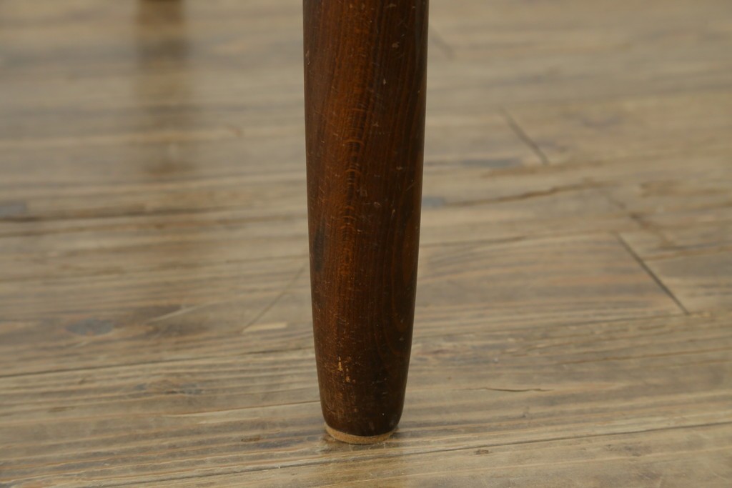 和製ヴィンテージ　国産　職人手作り家具　日常使いから来客時まで活躍するエクステンションテーブル　(R-086928)