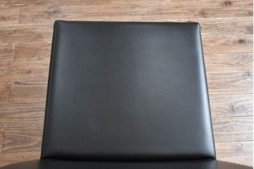 中古　イタリア　calligaris(カリガリス)　本革製ダイニングチェア　※座面内部のウレタンに劣化有り　(R-086932)