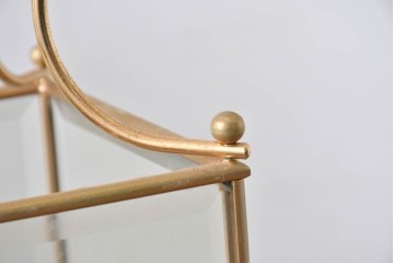 中古　イタリア　LUMI(ルミ社)　曲線的な装飾が美しいランタン型ペンダントライト　(R-086934)