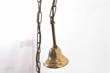 中古　イタリア　LUMI(ルミ社)　曲線的な装飾が美しい六角形のランタン型ペンダントライト　(R-086935)