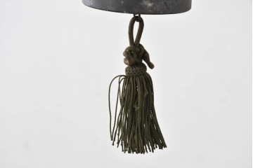 和製アンティーク　珍品　梅の花と星形装飾が可愛らしい提灯型ガラス製ペンダントライト　(R-086940)