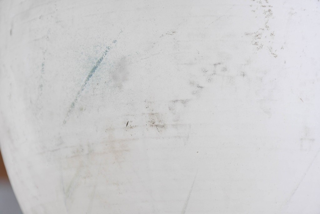 和製アンティーク　珍品　梅の花と星形装飾が可愛らしい提灯型ガラス製ペンダントライト　(R-086940)