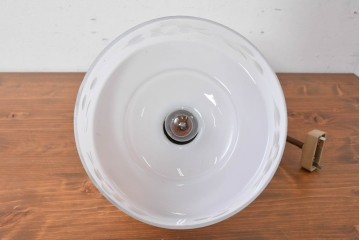 和製アンティーク　草花を象った切子模様入りのペンダントライト　(R-086941)