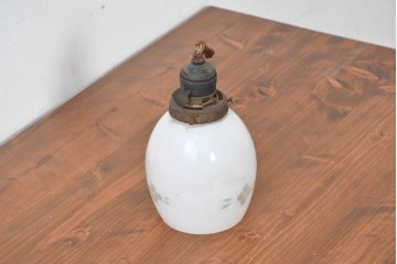 《引っ掛けシーリング式ペンダントライト加工費込み》　和製アンティーク　昭和初期　小花模様が愛らしいペンダントライト　(R-086943)