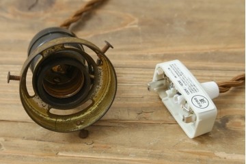 和製アンティーク　昭和初期　小花模様が愛らしいペンダントライト　(R-086943)