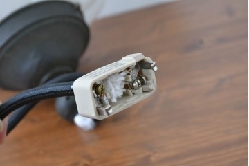 和製アンティーク　大正ロマン　ふっくらとしたぼんぼり型のタッセル付きペンダントライト　(R-086949)