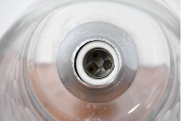 和製ヴィンテージ　レトロな水玉模様のペンダントライト3点セット　(R-086951)