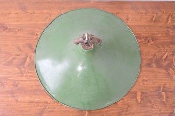 《引っ掛けシーリング式ペンダントライト加工費込み》　フランスアンティーク　大型サイズ　レトロなホーロー製シェードのペンダントライト　(R-086954)