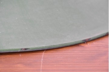 《引っ掛けシーリング式ペンダントライト加工費込み》　フランスアンティーク　大型サイズ　レトロなホーロー製シェードのペンダントライト　(R-086954)