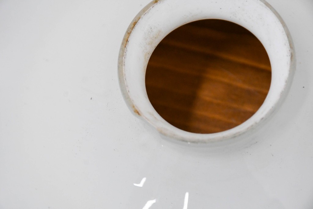 《引っ掛けシーリング式ペンダントライト加工費込み》　和製アンティーク　明るいグリーンのフリルが可愛らしいペンダントライト　(R-086956)