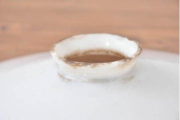 《引っ掛けシーリング式ペンダントライト加工費込み》　ヨーロッパヴィンテージ　シンプルな平笠ペンダントライト2個セット　(R-086958)