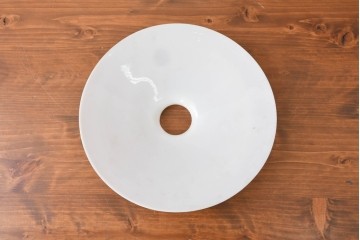 《引っ掛けシーリング式ペンダントライト加工費込み》　和製アンティーク　横地商会(Yokochi & Co.)　シンプルな平笠ペンダントライト　(R-086960)