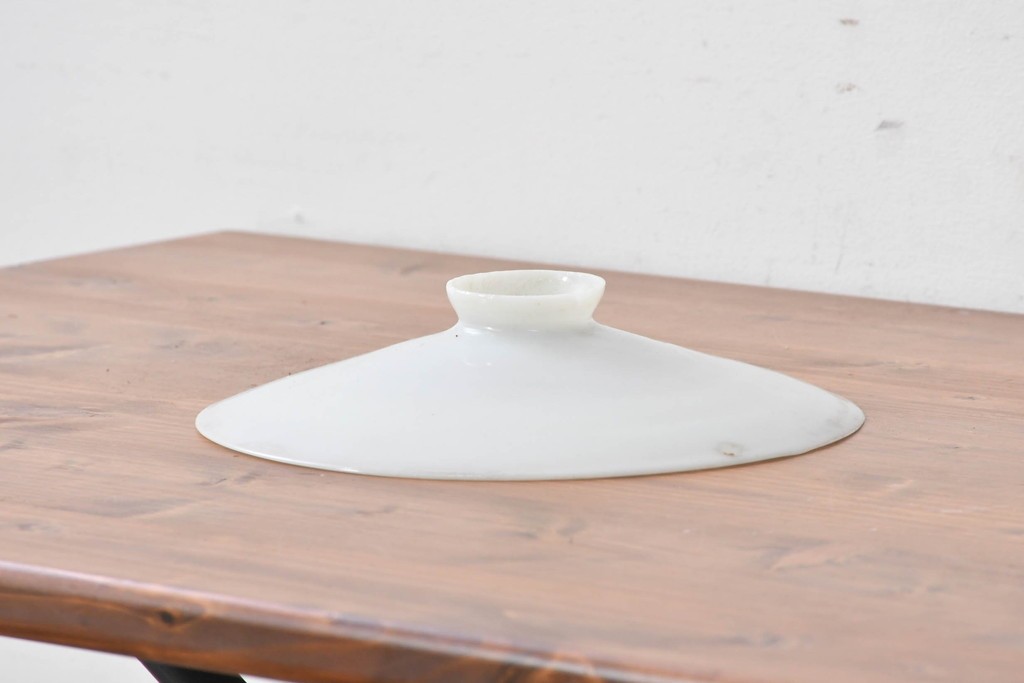 《引っ掛けシーリング式ペンダントライト加工費込み》　和製アンティーク　シンプルな平笠ペンダントライト　(R-086961)