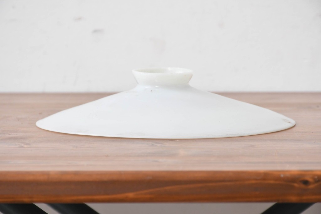 《引っ掛けシーリング式ペンダントライト加工費込み》　和製アンティーク　シンプルな平笠ペンダントライト　(R-086961)