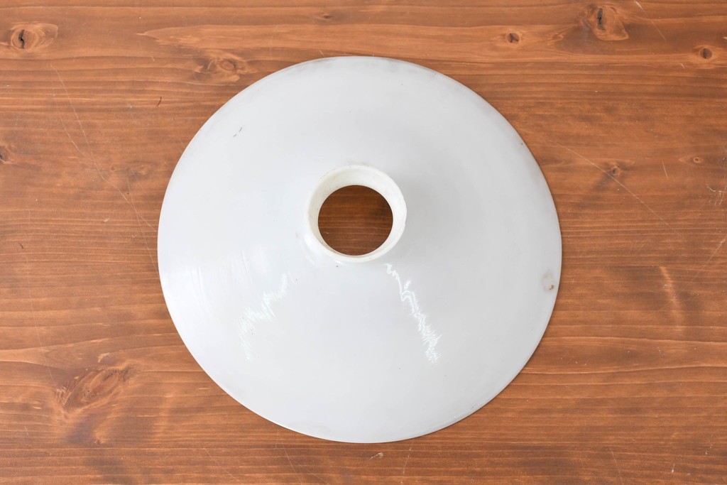 《引っ掛けシーリング式ペンダントライト加工費込み》　和製アンティーク　シンプルな平笠ペンダントライト　(R-086961)