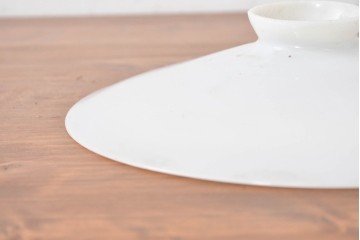 《引っ掛けシーリング式ペンダントライト加工費込み》　和製アンティーク　シンプルな平笠ペンダントライト　(R-086961)