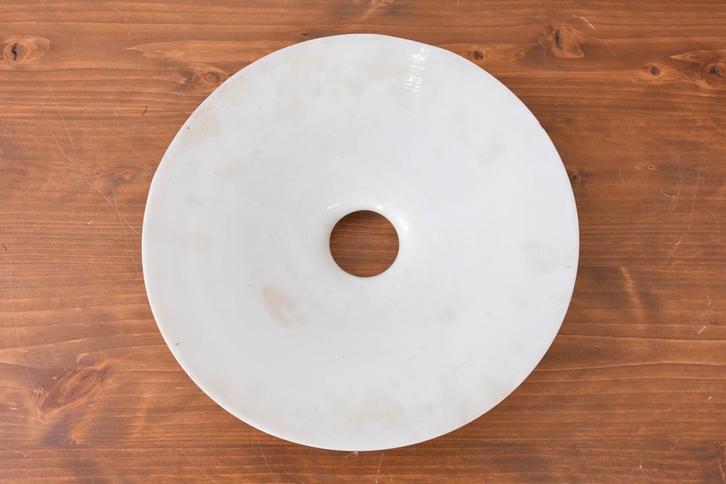 《引っ掛けシーリング式ペンダントライト加工費込み》　和製アンティーク　シンプルな平笠ペンダントライト　(R-086961)