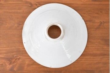 《引っ掛けシーリング式ペンダントライト加工費込み》　和製アンティーク　シンプルな平笠ペンダントライト　(R-086962)