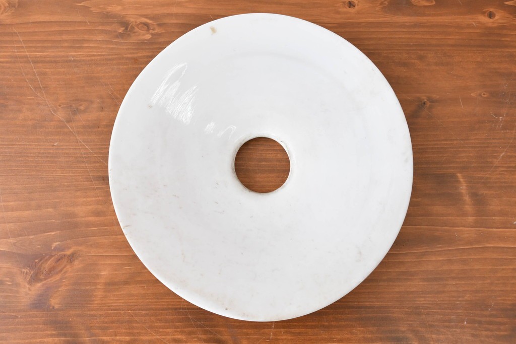 《引っ掛けシーリング式ペンダントライト加工費込み》　和製アンティーク　シンプルな平笠ペンダントライト　(R-086962)